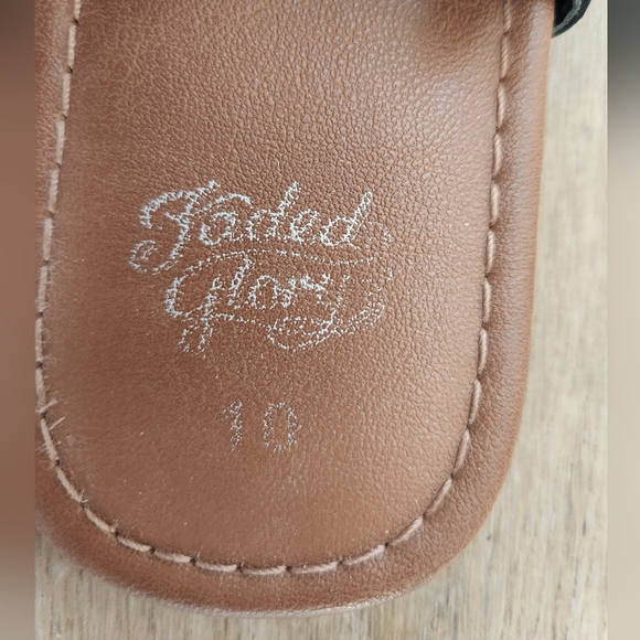 Black Suede Ruffle Thong Sandals Size 10 - Picture 5 of 6